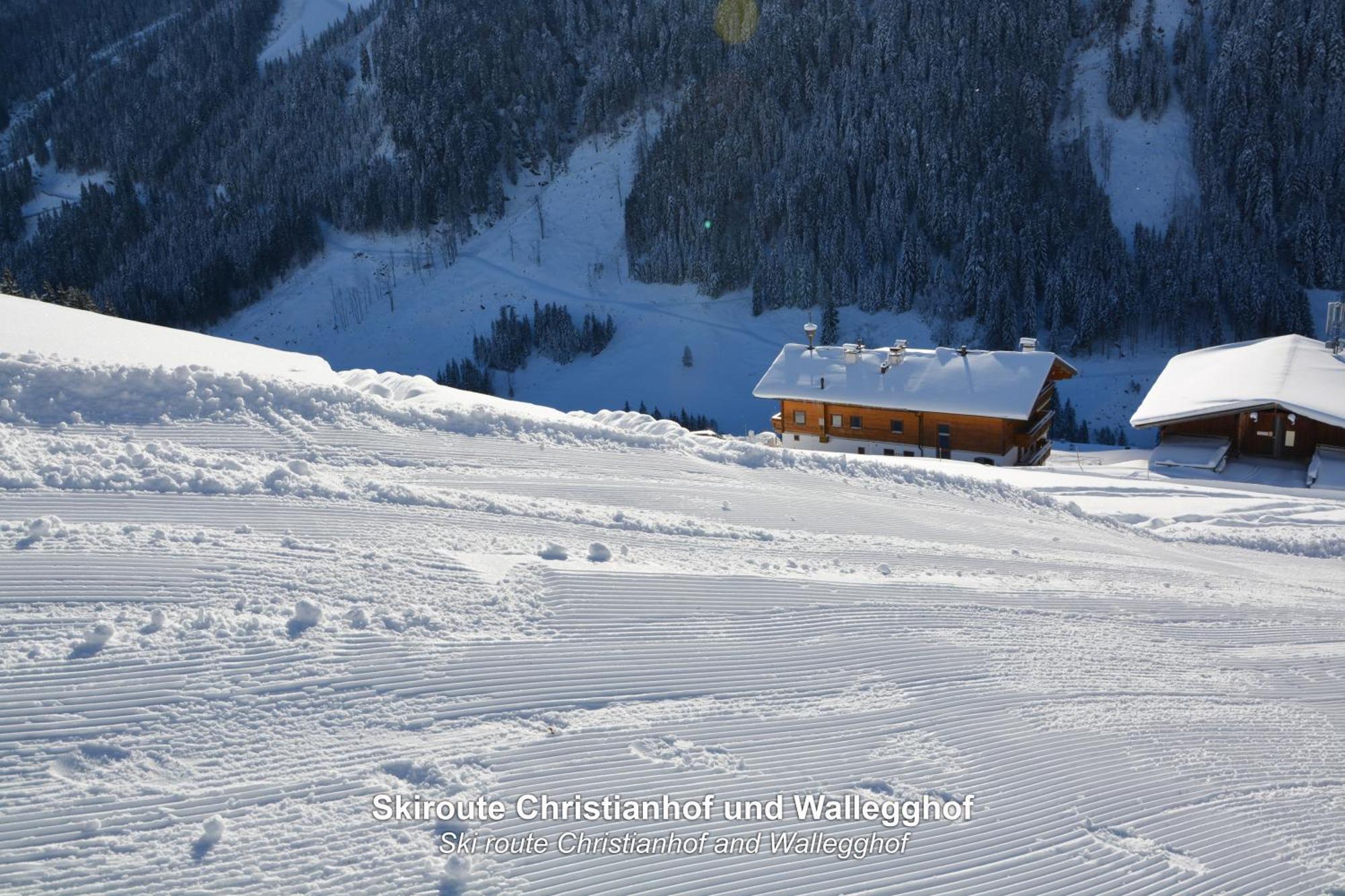 Ski In-Ski Out - Gaestehaeuser Saalbach-Hinterglemm - Wallegghof Christianhof Exteriér fotografie