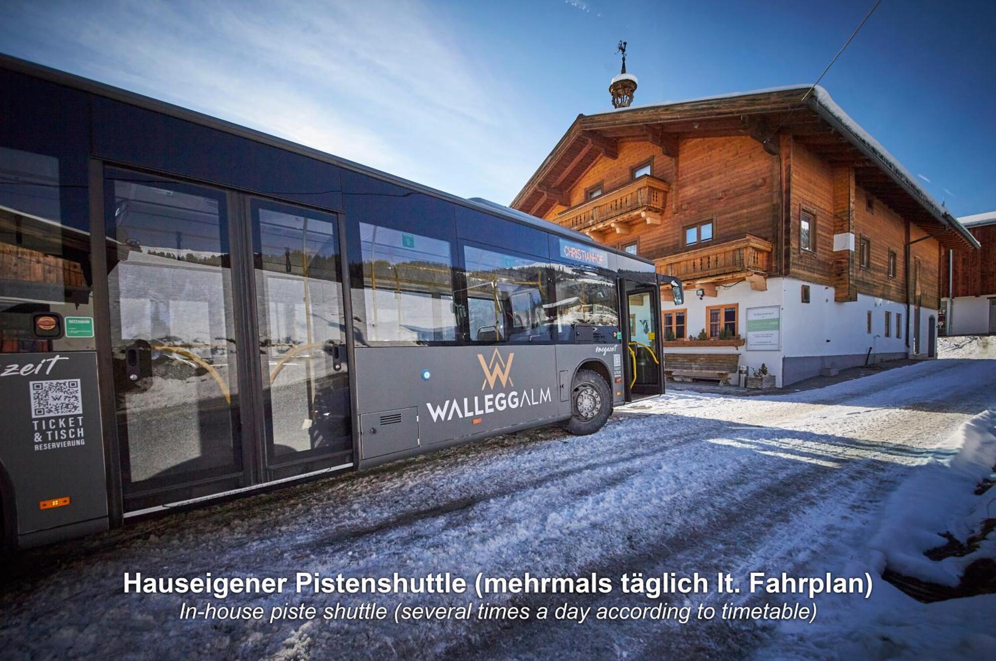 Ski In-Ski Out - Gaestehaeuser Saalbach-Hinterglemm - Wallegghof Christianhof Exteriér fotografie